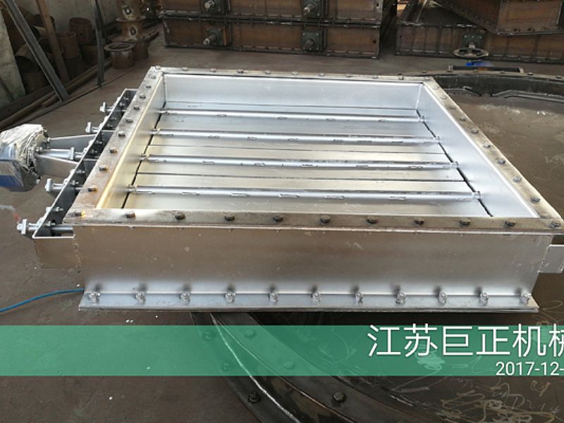 方形擋板門（寬8m）完工，待包裝